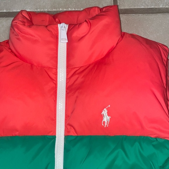 Polo golf Ralph rainbow color block women’s puffer vest  XS/TP - Picture 2 of 12